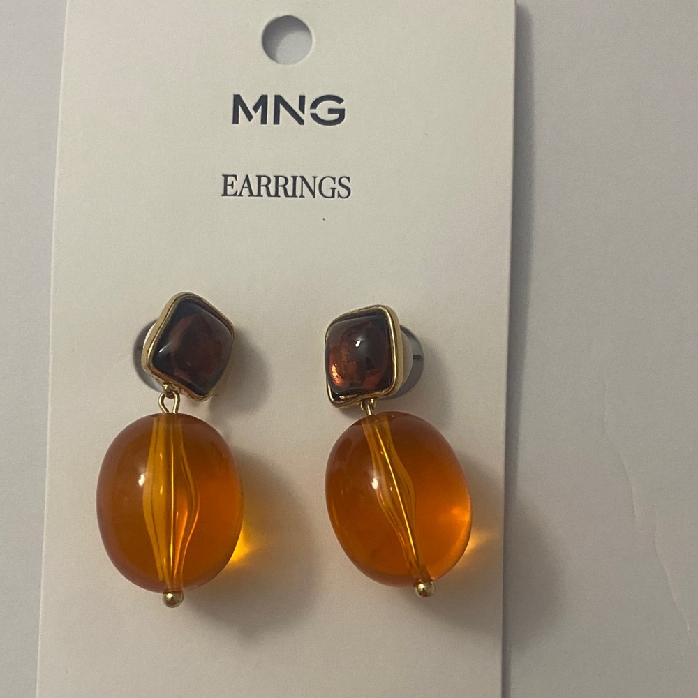 Mango | Resin Beaded Drop Earrings